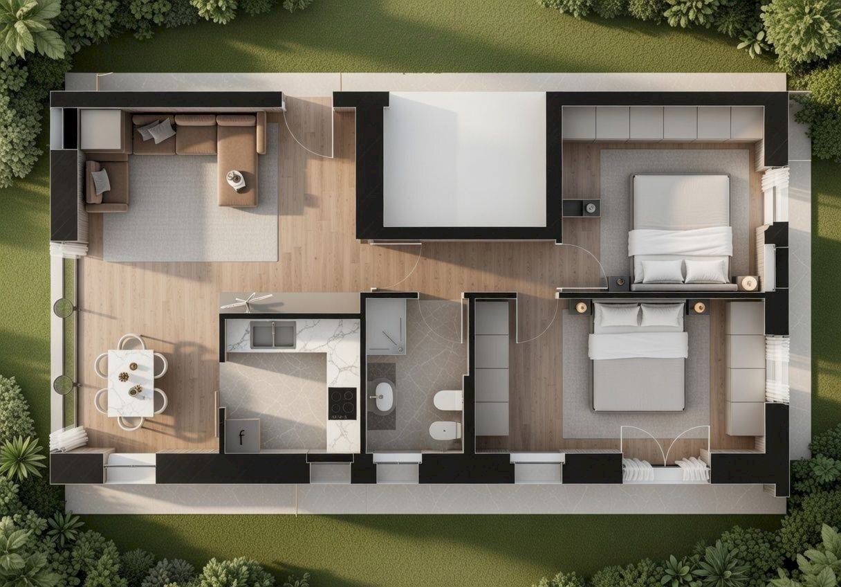 Foto 10 - Quadrilocale Viale Manin, Viareggio - planimetria 1