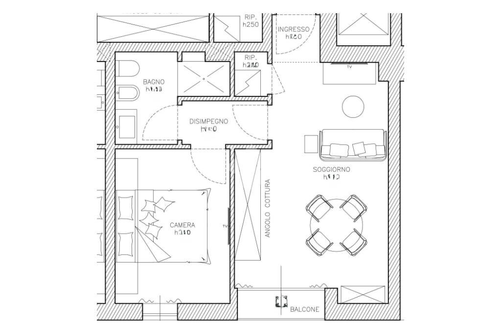 Bilocale Via Alberto Pepere, Milano - planimetria 1