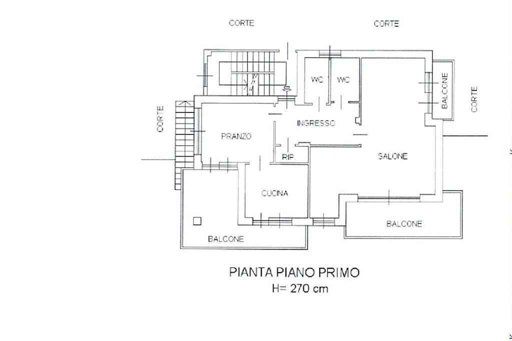 Villa Colle Braida, Valgioie - planimetria 1