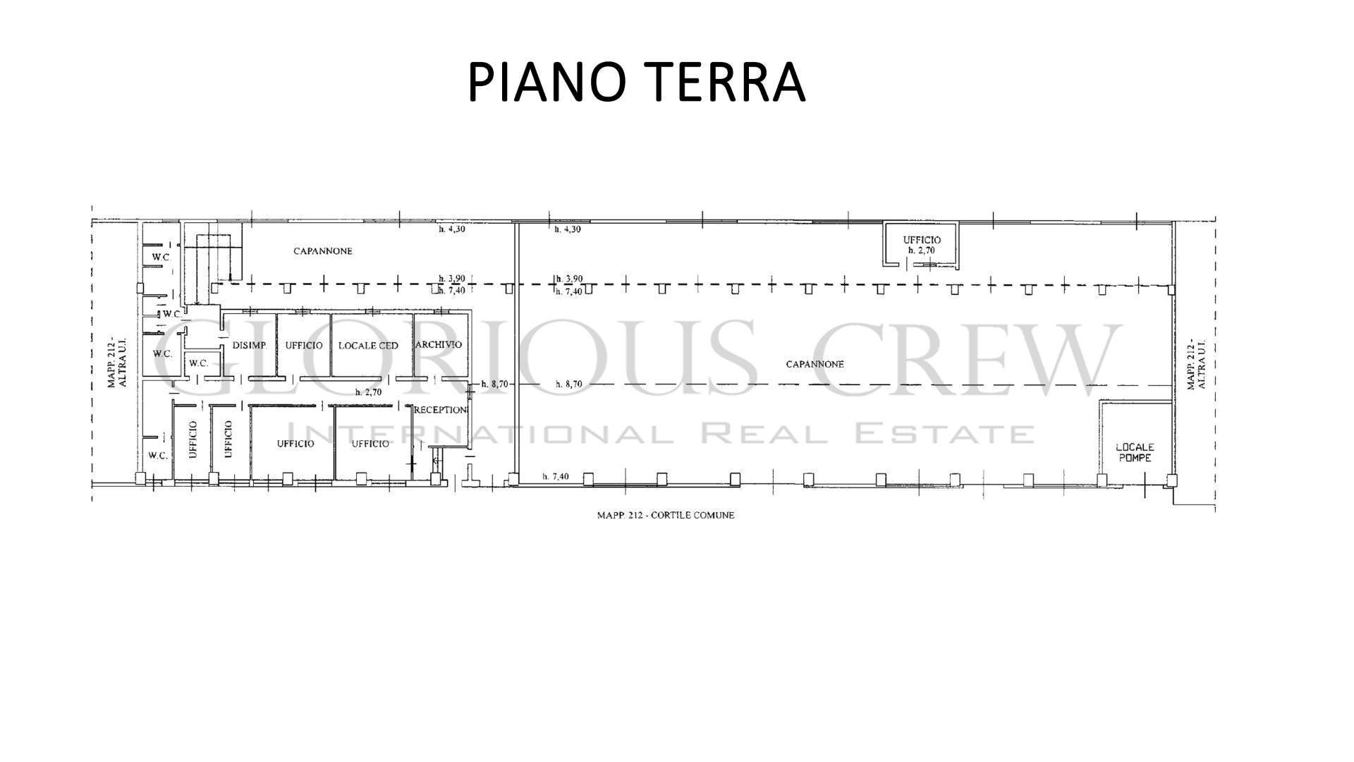 Foto 15 - Capannone Via Palladio, Cornaredo - planimetria 1