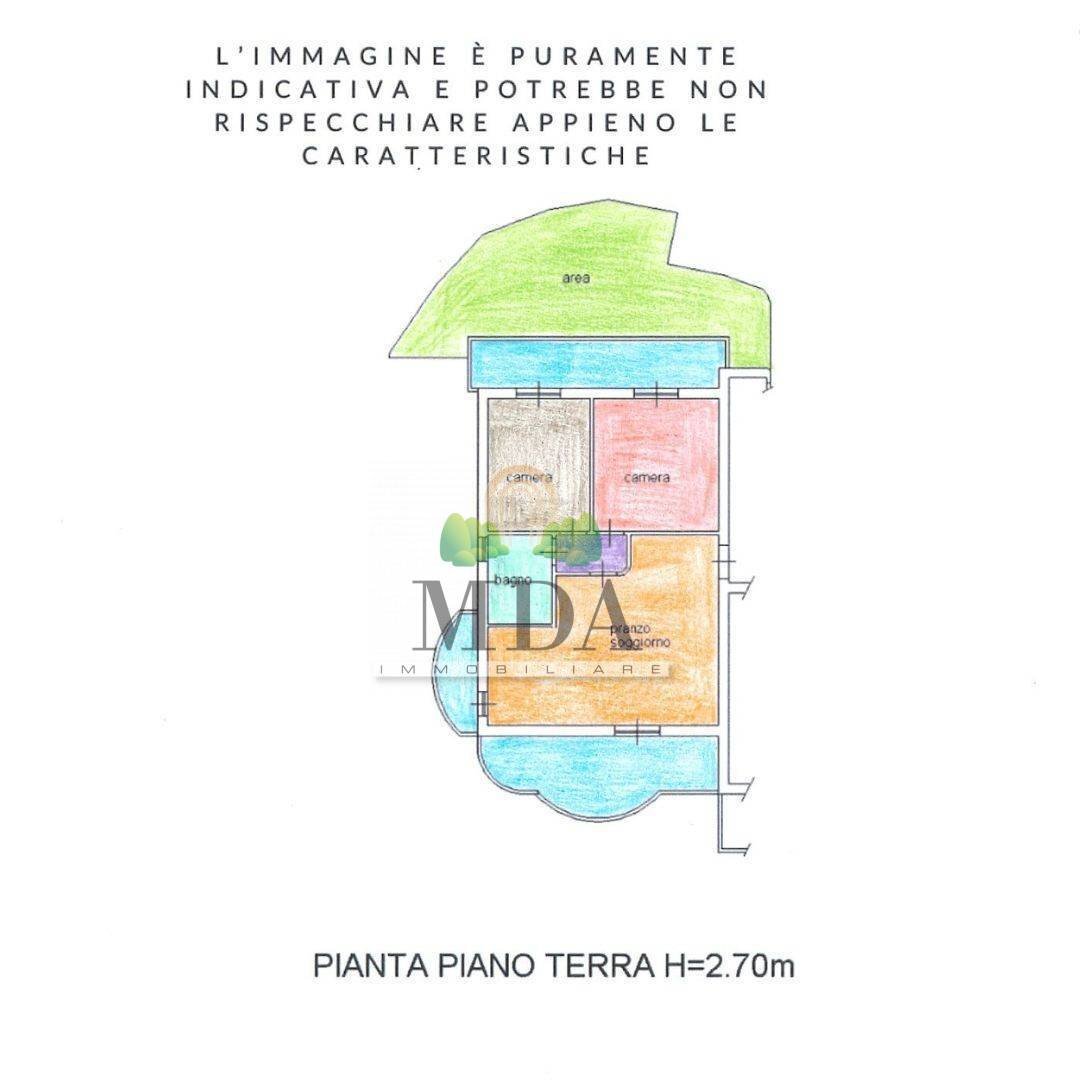 Foto 37 - Trilocale Via San Martino, Colonnella - planimetria 1