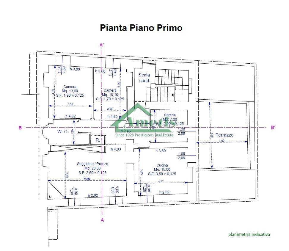 Foto 46 - Appartamento Piani, Imperia - planimetria 1