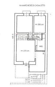 Pianta 2D - Trilocale Via Marchese Di Casalotto
 
49, Catania - planimetria 1