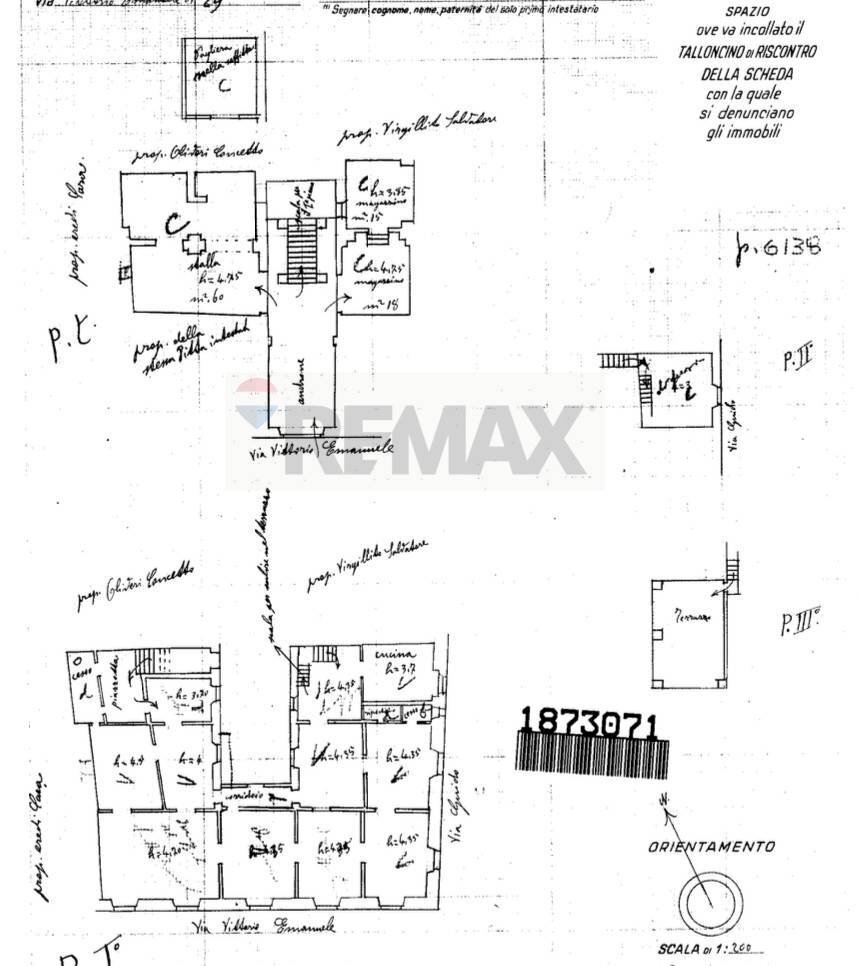 Pianta 2D - Casa indipendente Via Vittorio Emanuele III
 
29, Paterno - planimetria 1