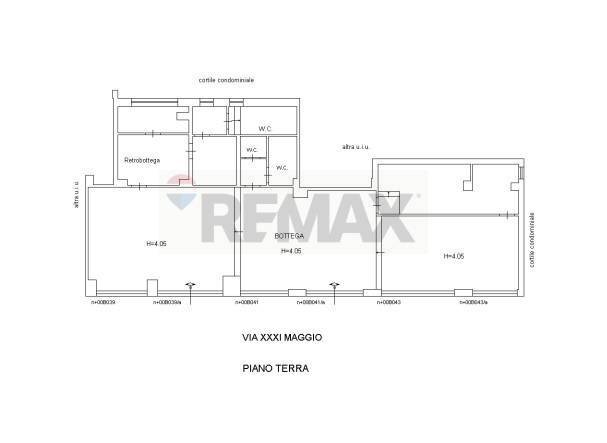 Pianta 2D - Commercial Premises Via XXXI Maggio
 
39, Catania - floor plans 1