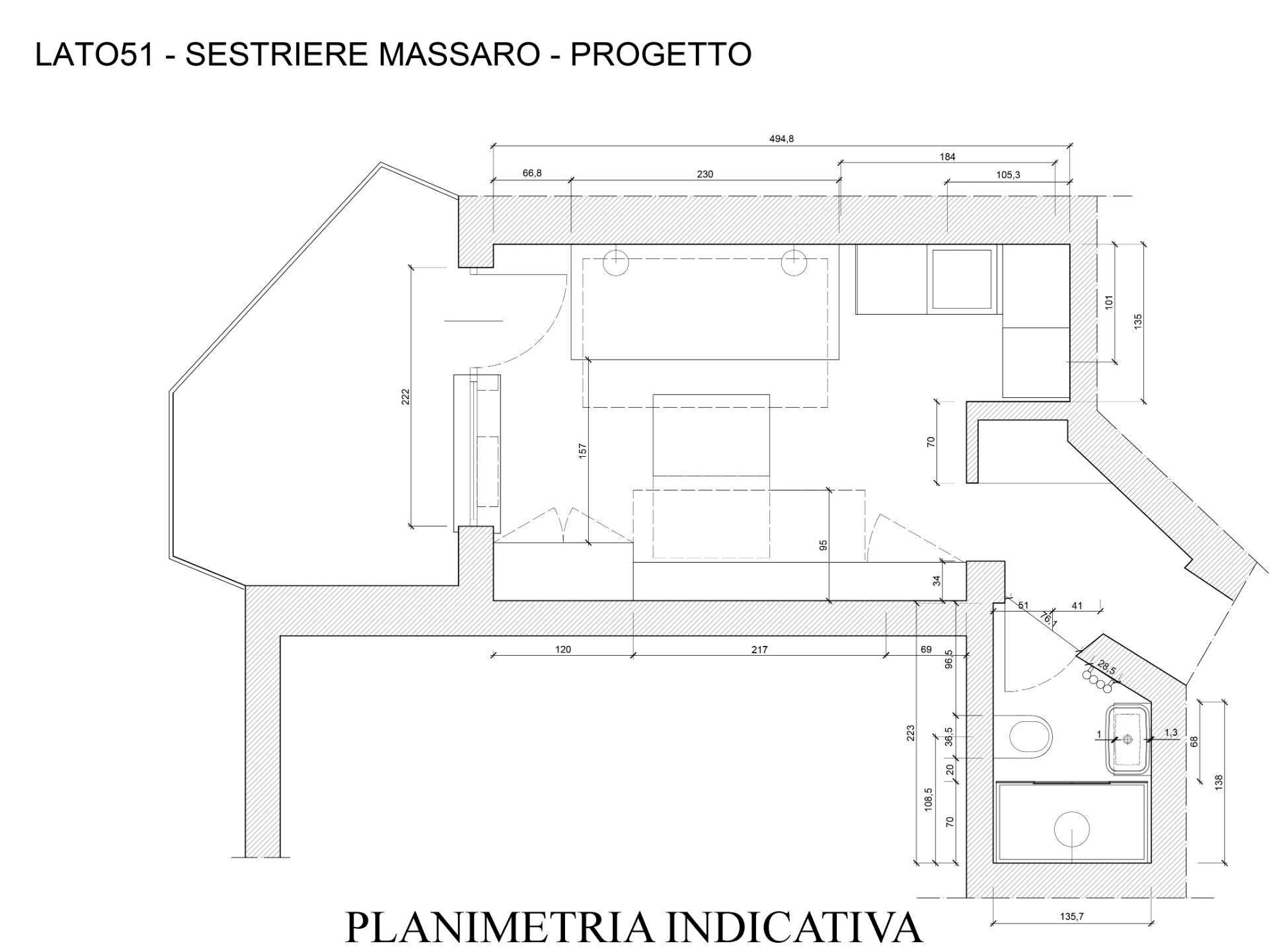 Foto 12 - Monolocale Via Assietta, Sestriere - planimetria 1
