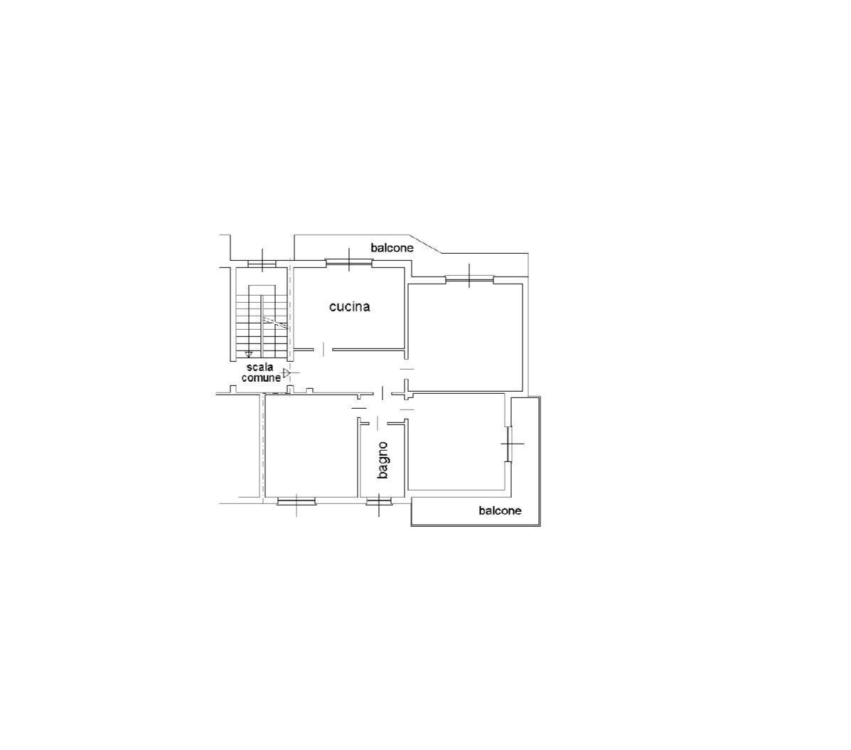 Foto 32 - Three-room apartment via Gramsci
 
4, Senago - floor plans 1
