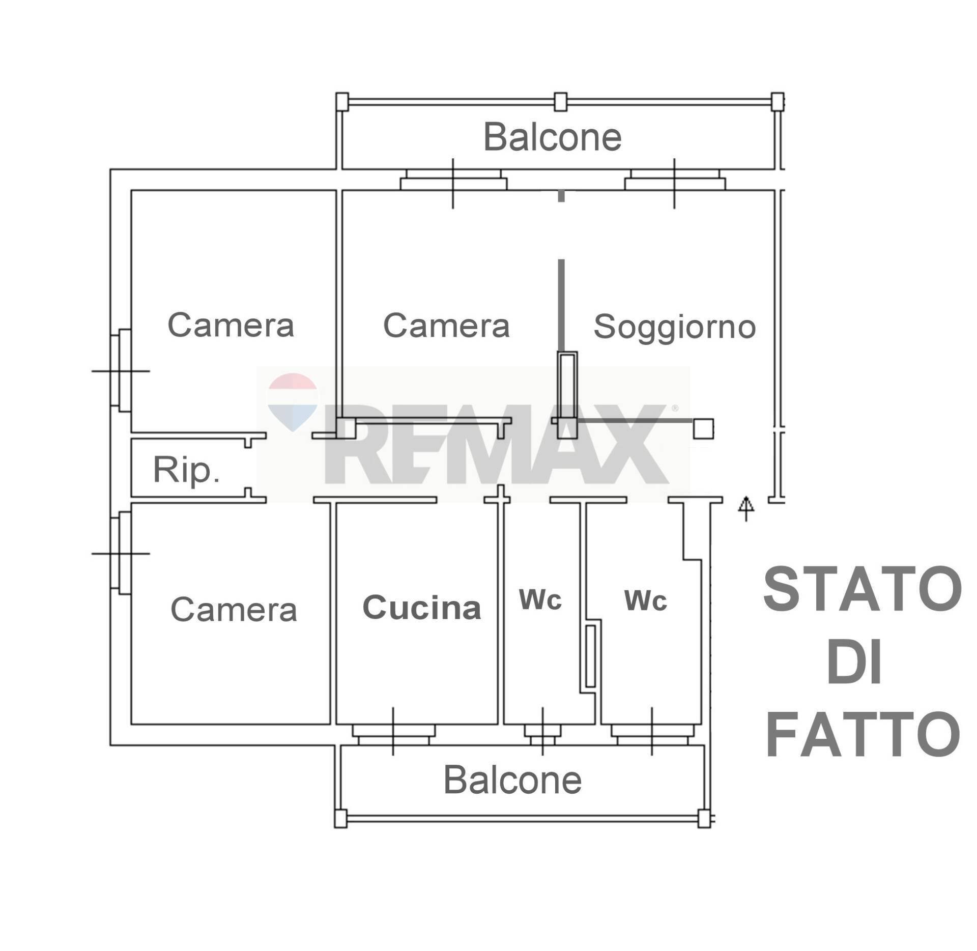 Pianta 2D - Four-room apartment Largo Rapallo
 
1, Milano - floor plans 1