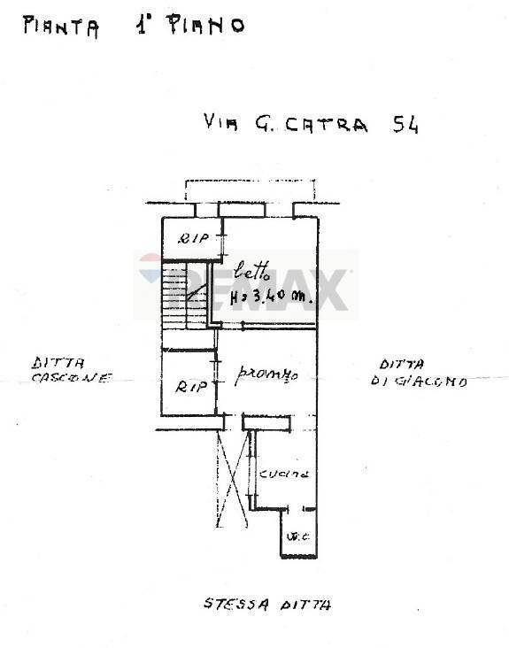 Pianta 2D - Quadrilocale Via Gaetano Catra
 
54, Ragusa - planimetria 1