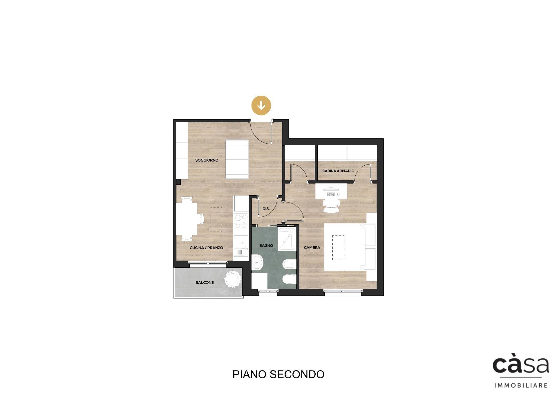 Foto 34 - Bilocale Via Pravallo
 
13, Lozza - planimetria 1