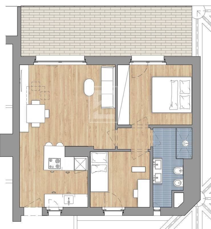 Foto 16 - Trilocale Via al Vittoriale
 
11, Gardone Riviera - planimetria 1