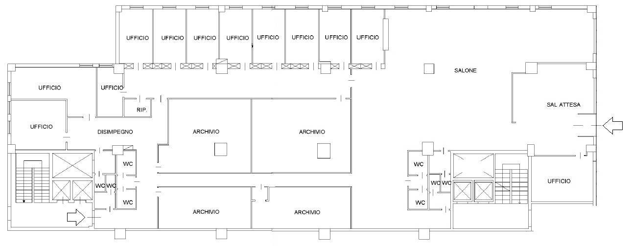Foto 12 - Ufficio Via Colombo, Piacenza - planimetria 1
