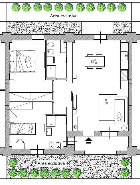Foto 6 - Three-room apartment Via Roma, Pontenure - floor plans 1