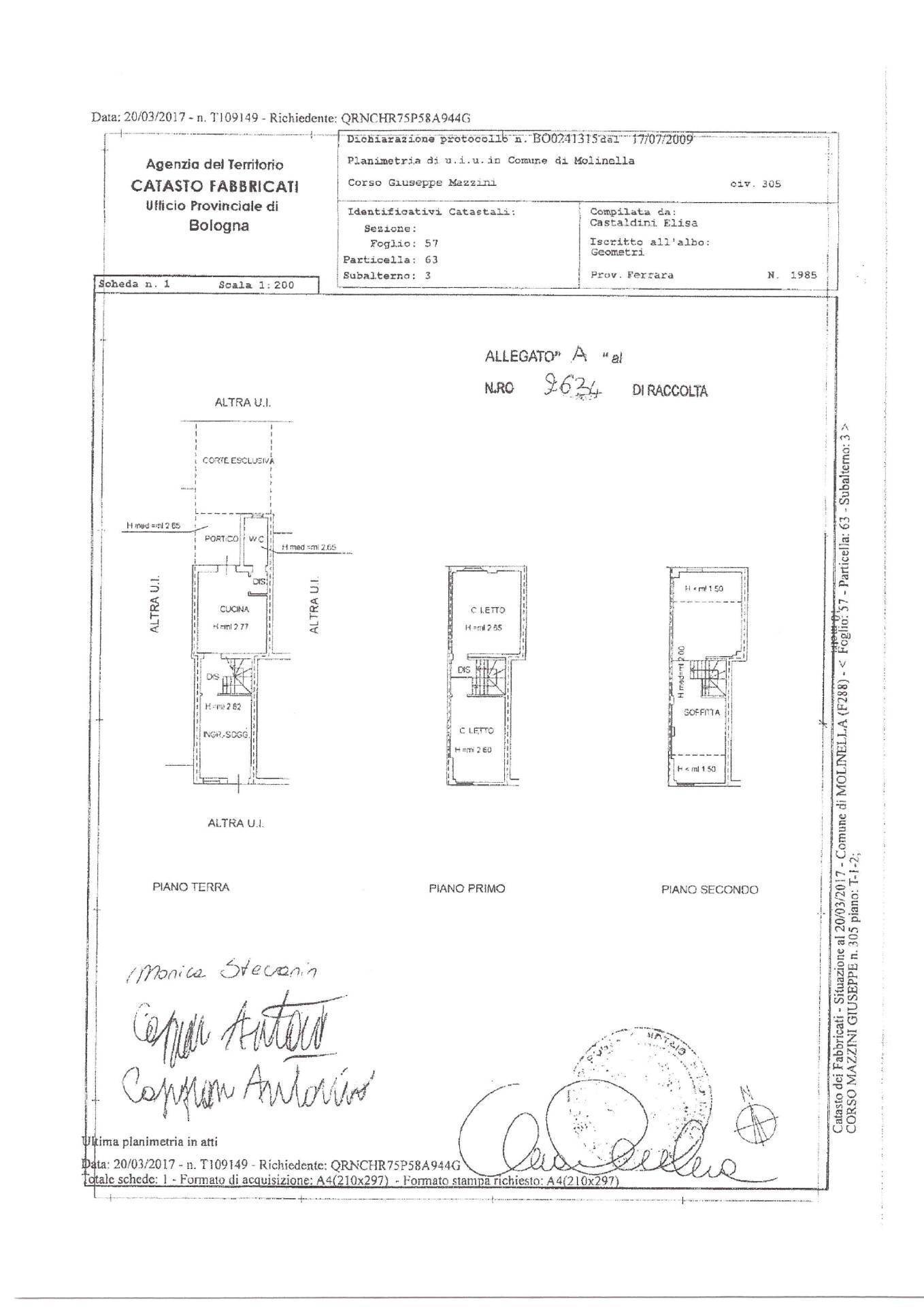 Foto 45 - Terraced Villa corso giuseppe mazzini
 
305, Molinella - floor plans 1
