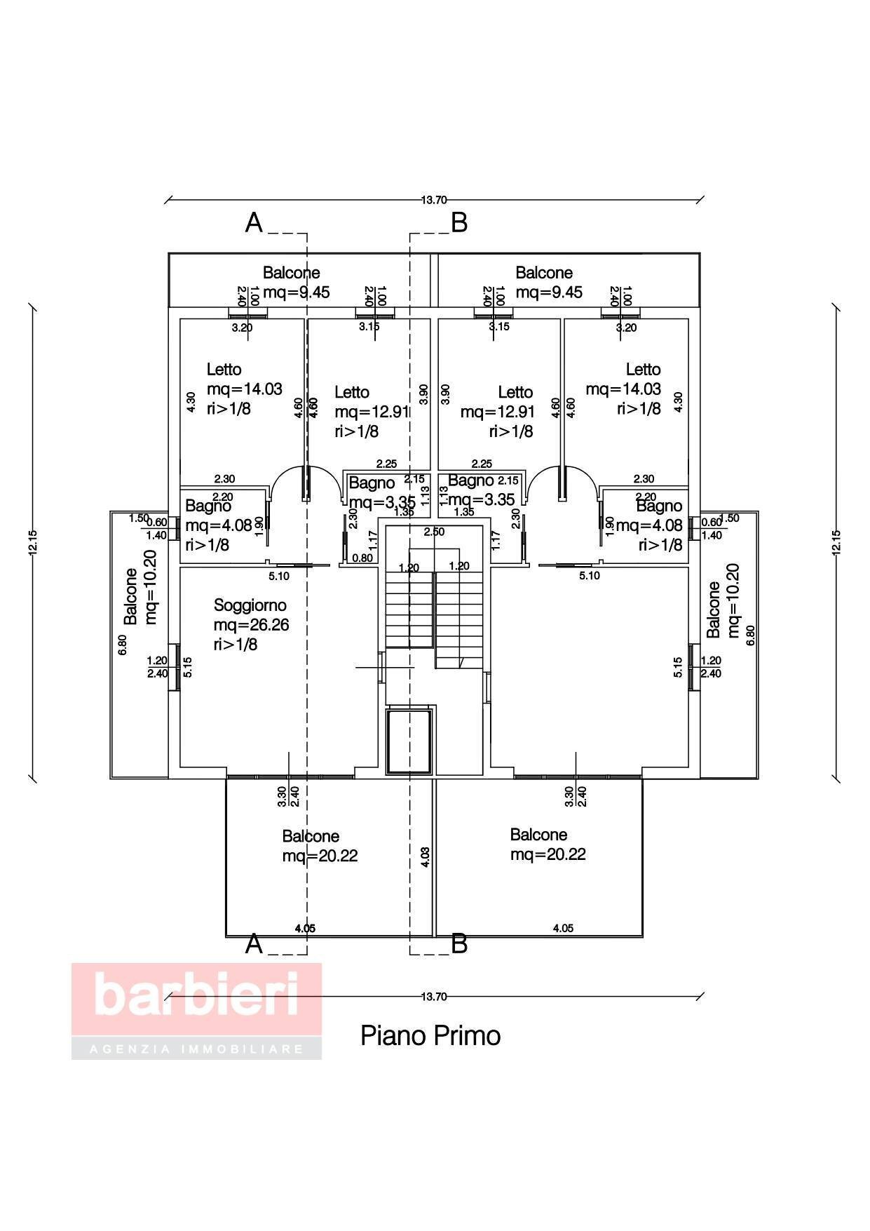 Foto 8 - Trilocale Viale Mascagni, Cervia - planimetria 1