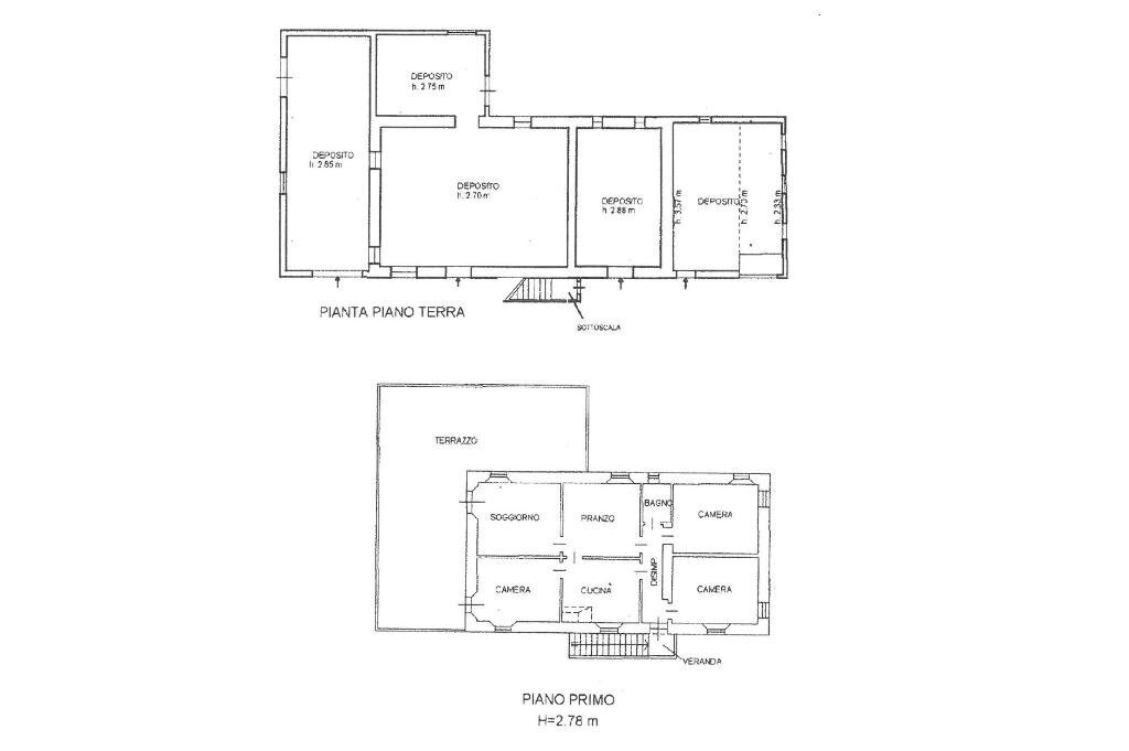 Independent house Via mulino venturi, Saludecio - floor plans 1