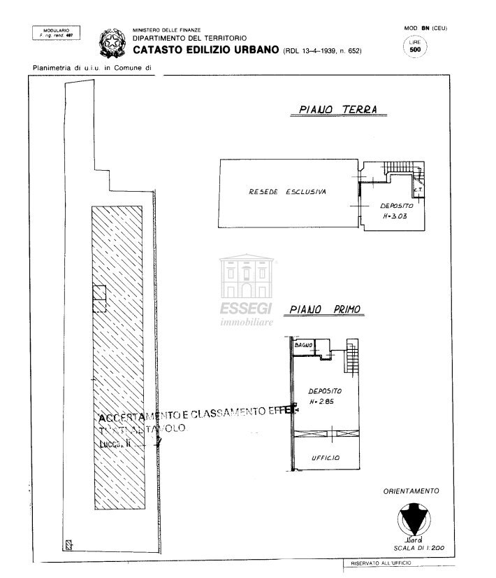 UF04014 PLANIMETRIA.png - Commercial Premises Via Romana 315, Lucca - floor plans 1