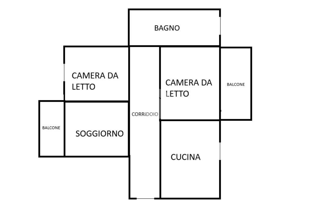 Quadrilocale Via Bagnolo, Barge - planimetria 1