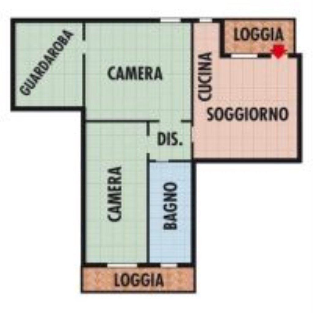 Trilocale Via 25 Aprile, 1, Granarolo dell'Emilia - planimetria 1