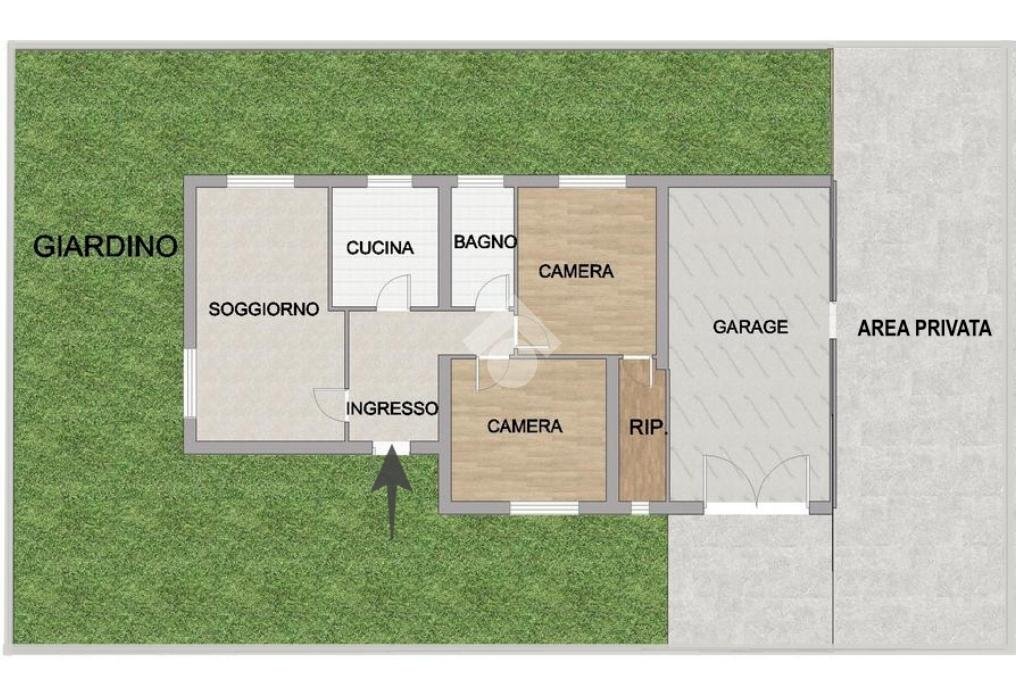 Villa Via Bellaria, Peschiera Borromeo - planimetria 1