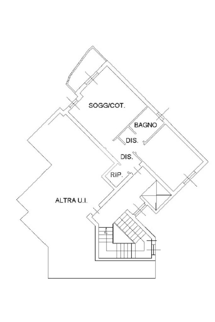 Two-room apartment Piazza Aldo Moro, Santo Stefano Ticino - floor plans 1