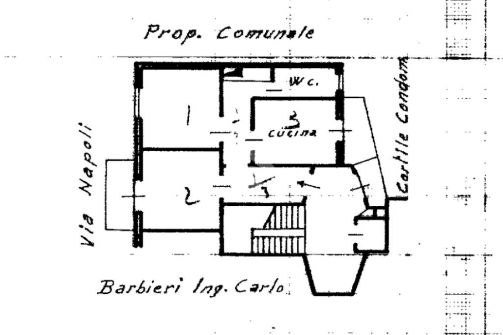 Three-room apartment Via Papa Giovanni XXIII, Novi Ligure - floor plans 1