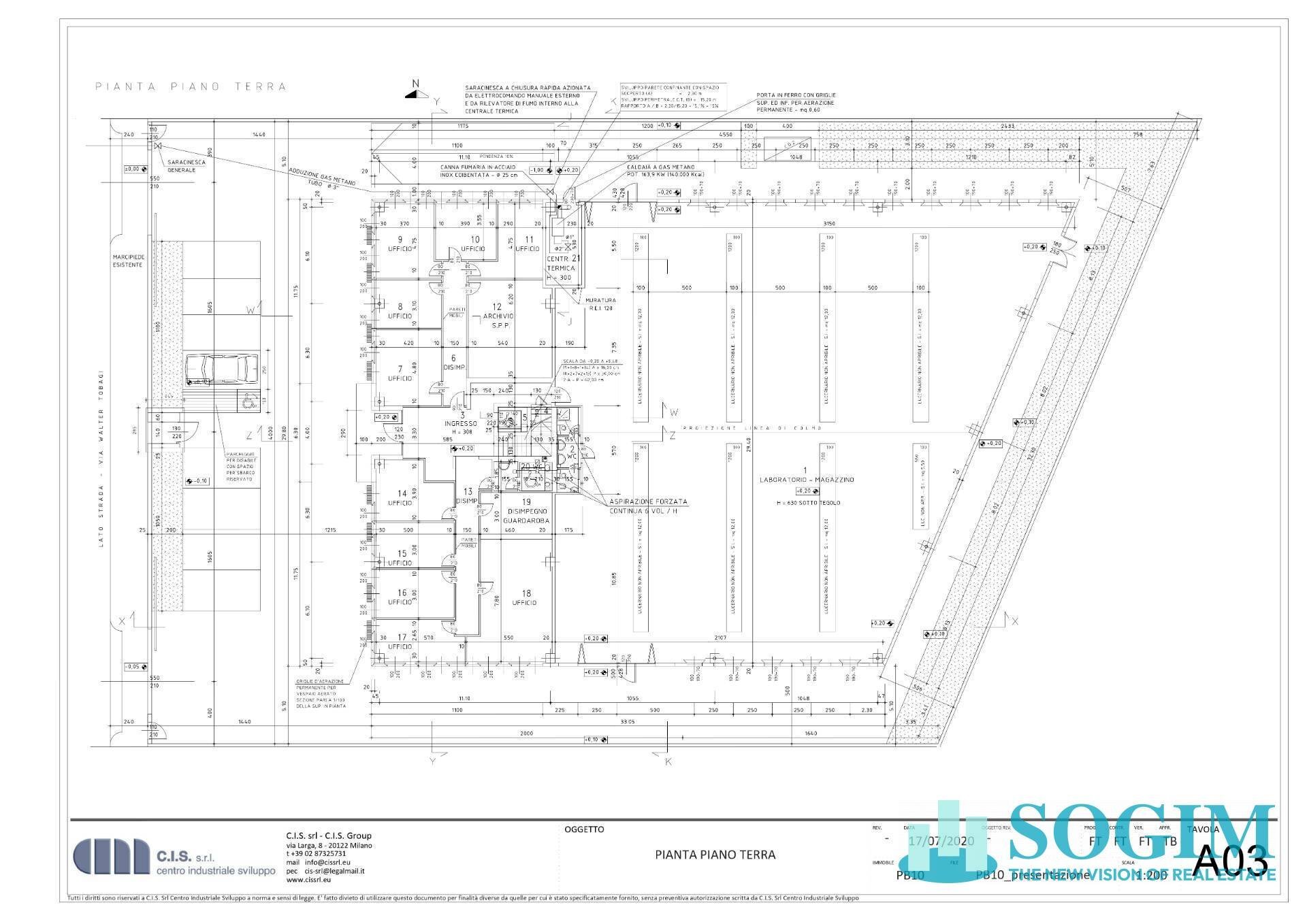 Foto 5 - Capannone Peschiera Borromeo - planimetria 1