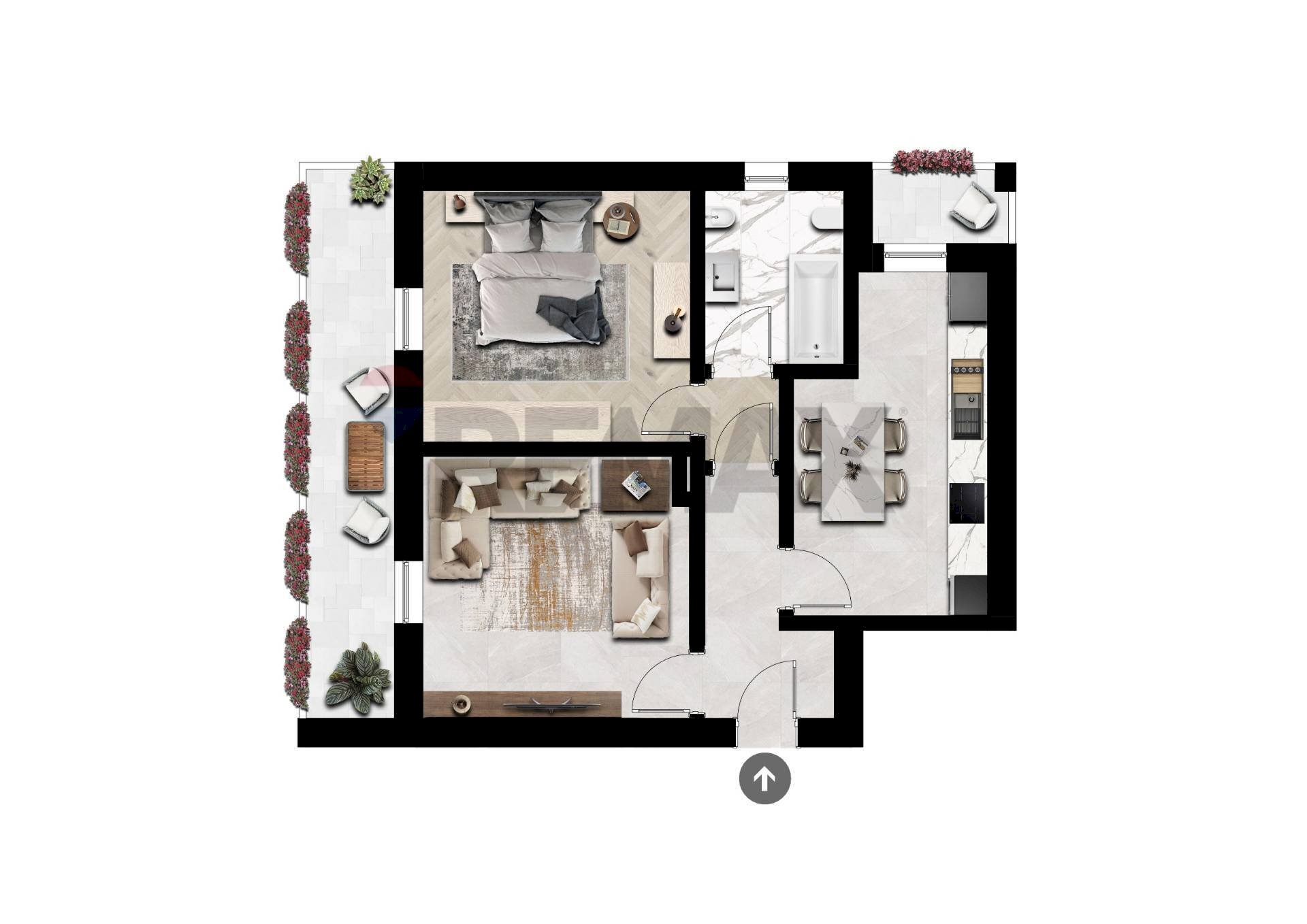 Pianta 2D - Bilocale Via Milano
 
39, San Giorgio su Legnano - planimetria 1