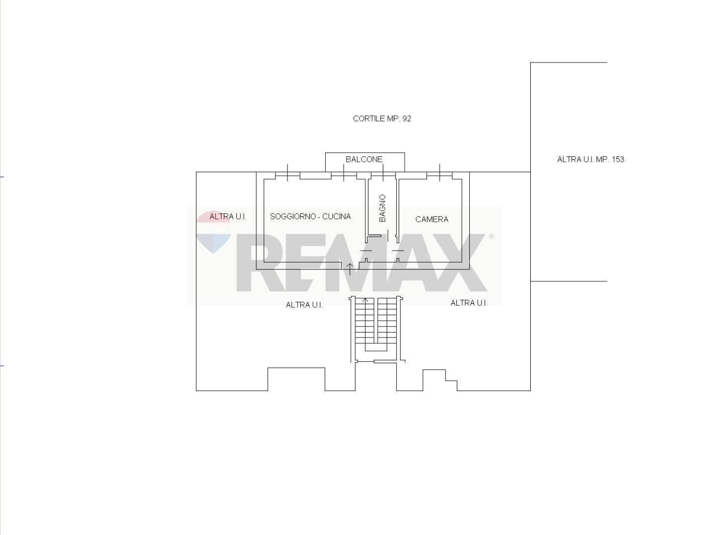 Pianta 2D - Two-room apartment Via Marco D'agrate
 
25, Milano - floor plans 1