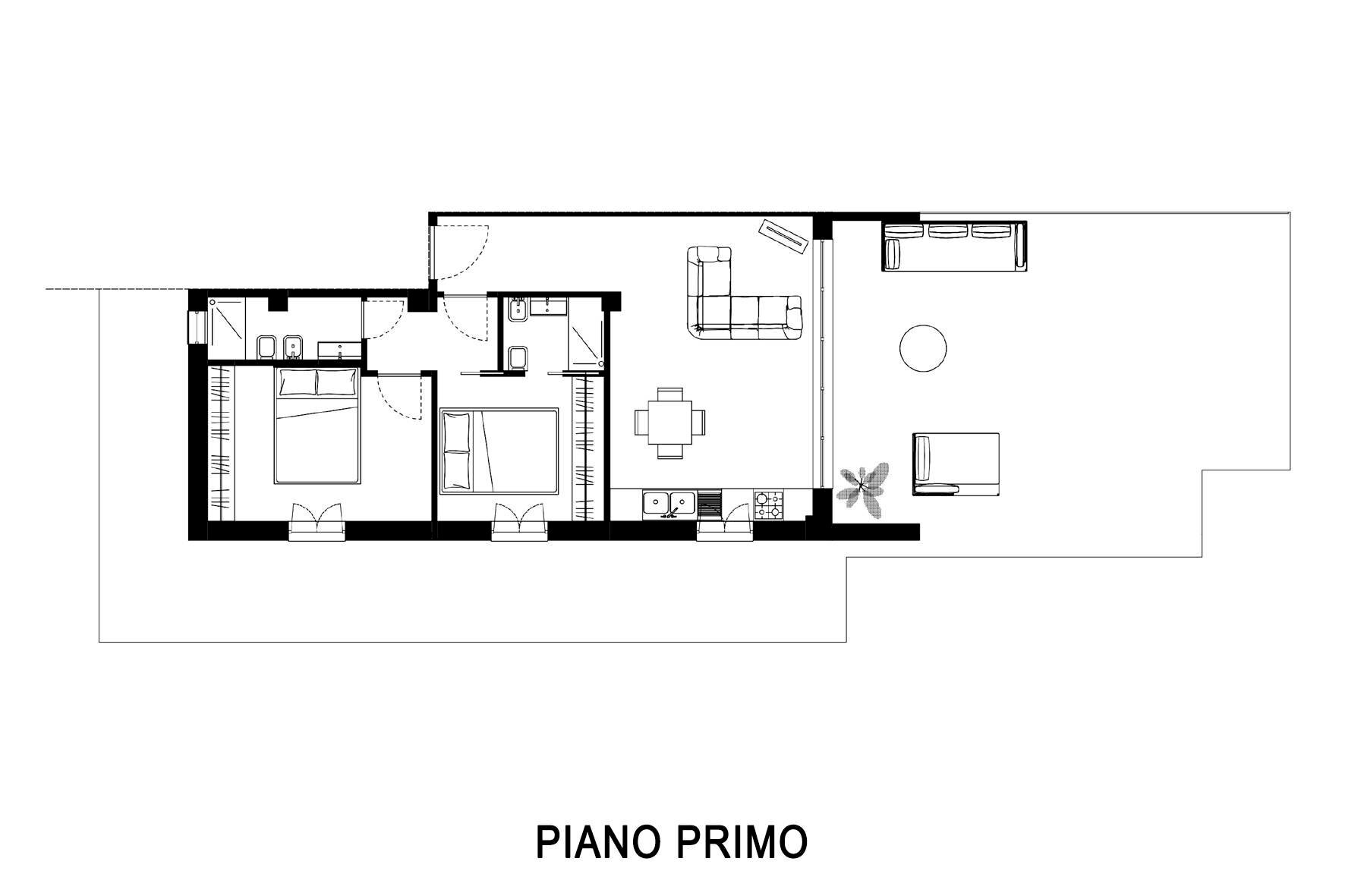 Foto 15 - Three-room apartment Viale Trento
 
SN, Pesaro - floor plans 1