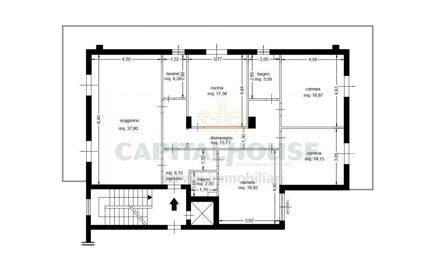 Foto 32 - Four-room apartment Via Perugia, San Nicola la Strada - floor plans 1