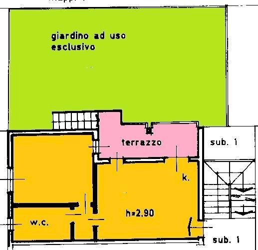Foto 20 - Two-room apartment via dei gelsi
 
20, Bernareggio - floor plans 1