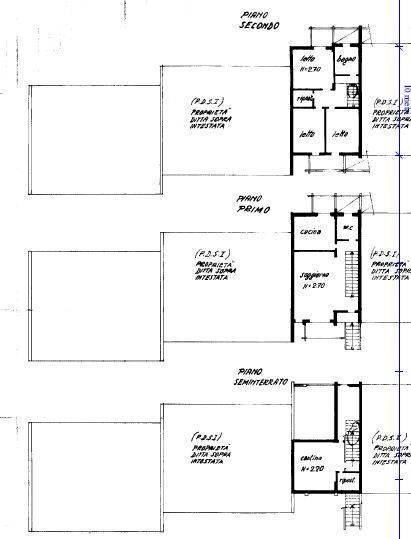Foto 43 - Terraced Villa Viale Caduti Sul Lavoro
 
43, Bergamo - floor plans 1