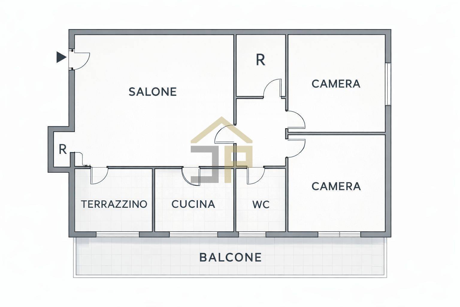 Foto 24 - Four-room apartment Via G. Verga
 
9B, 9, Balestrate - floor plans 1