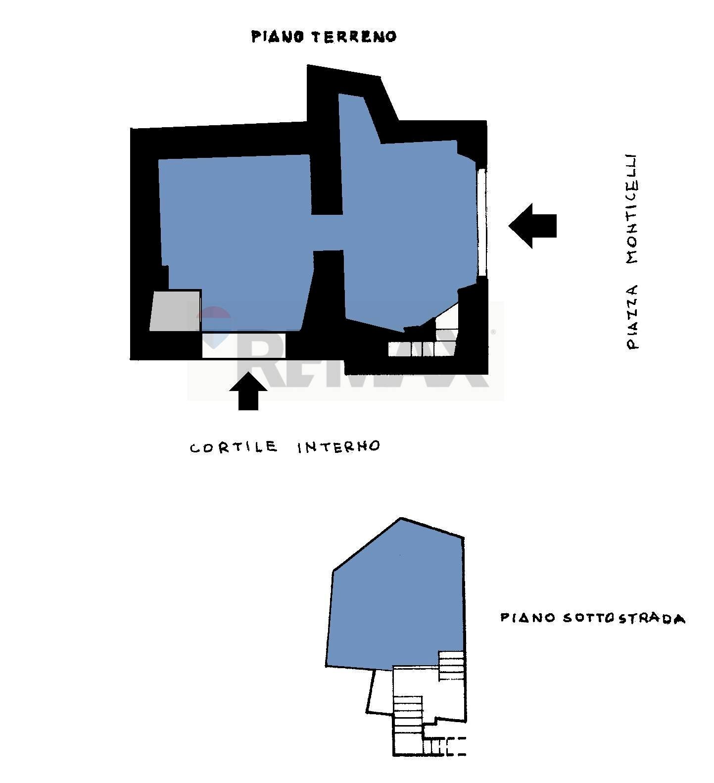 Pianta 2D - Commercial Premises Piazzetta Teodoro Monticelli
 
2, Napoli - floor plans 1