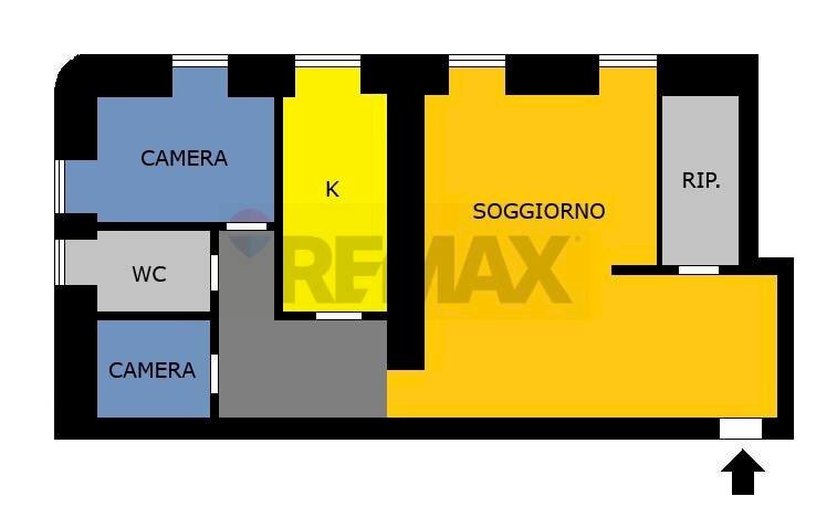 Pianta 2D - Quadrilocale Via Tasso
 
169, Napoli - planimetria 1