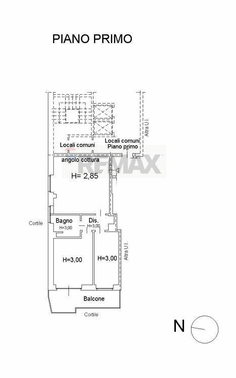 Pianta 2D - Trilocale via Vittor Pisani
 
14, Monza - planimetria 1
