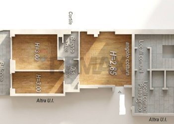 Pianta 3D - Trilocale via Vittor Pisani
 
14, Monza - foto 22