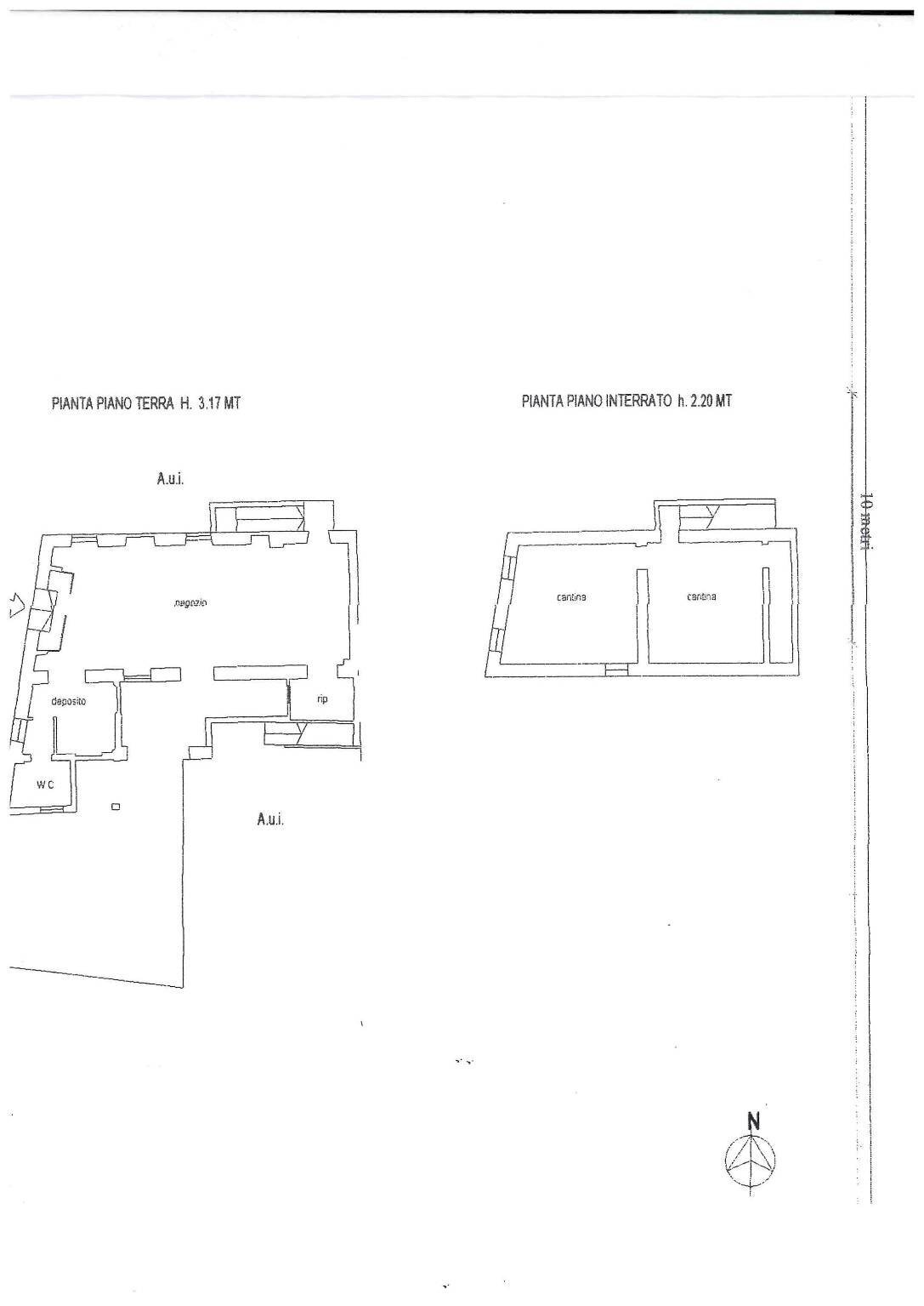 Negozio via Circonvallazione, Borgo Ticino - planimetria 1