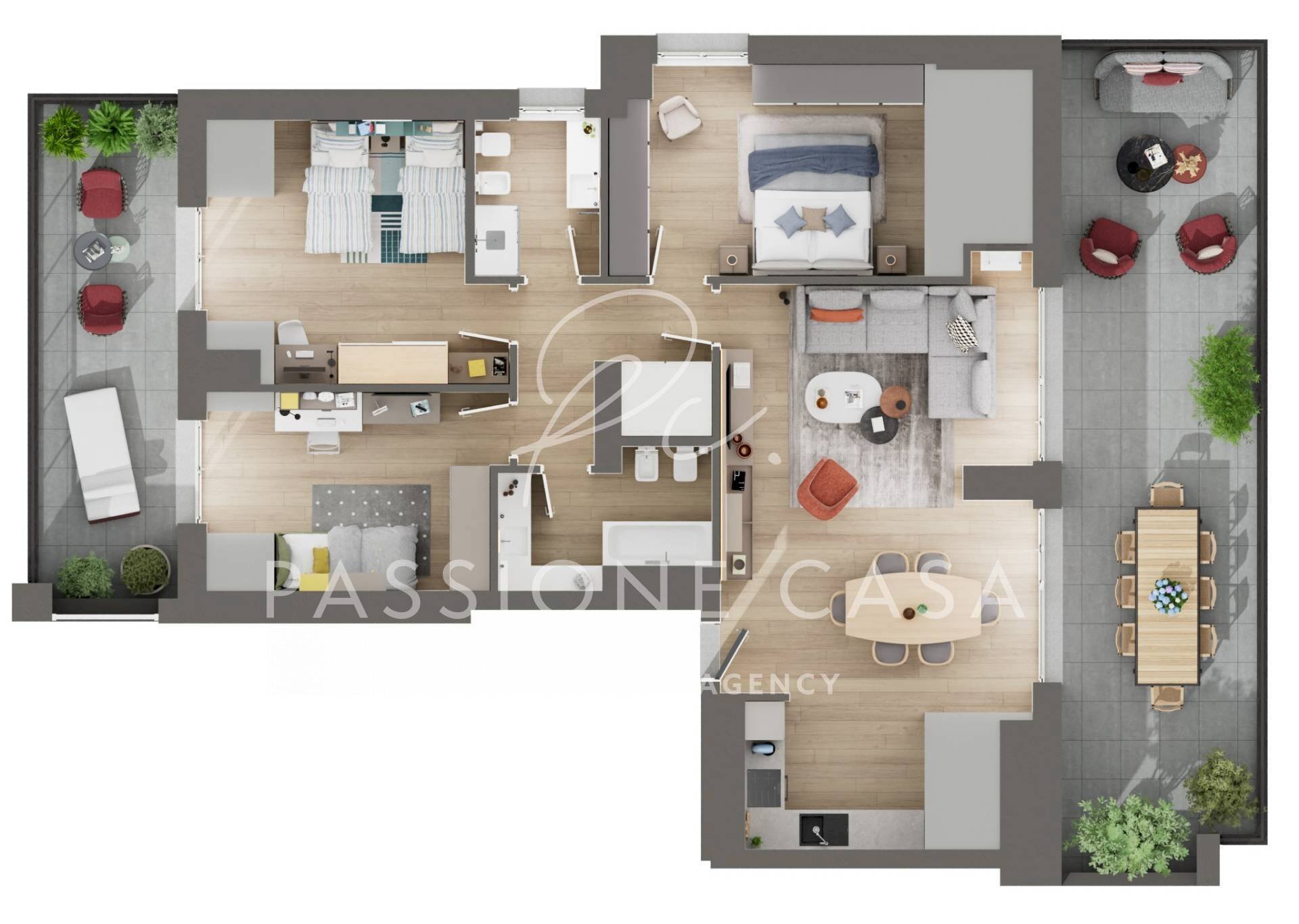 Foto 3 - Attico via San Rocco
 
8, Segrate - planimetria 1