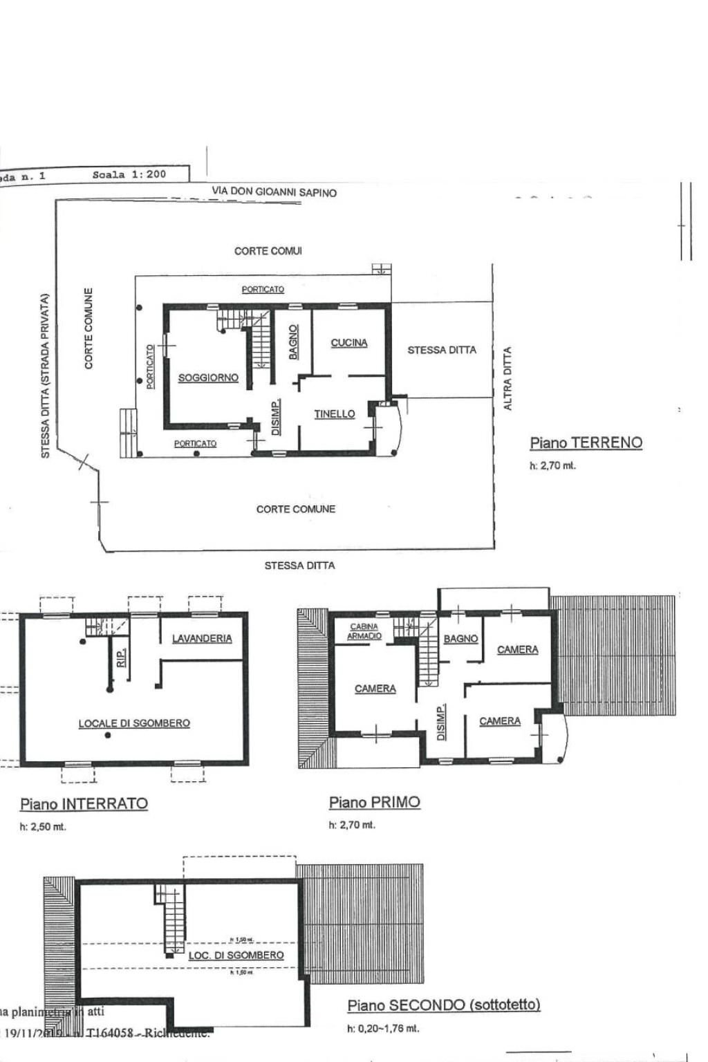 Villa via Don Giovanni Battista Sapino, 31/1, Carmagnola - planimetria 1