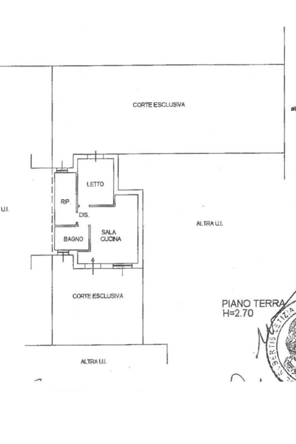 Three-room apartment viale dei Pioppi, Ravenna (neighborhood Porto Corsini) - floor plans 1