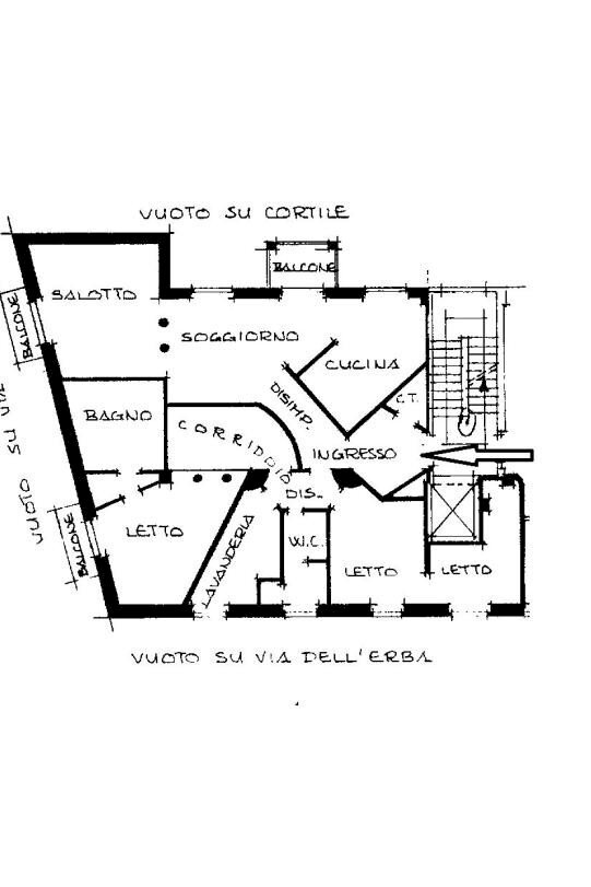 Appartamento via dell'Erba, 10, Alessandria - planimetria 1