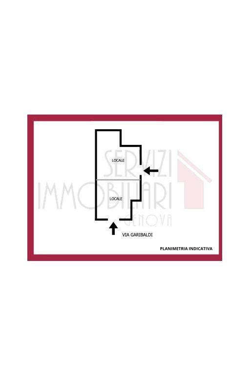 Negozio via Giuseppe Garibaldi, Camogli - planimetria 1
