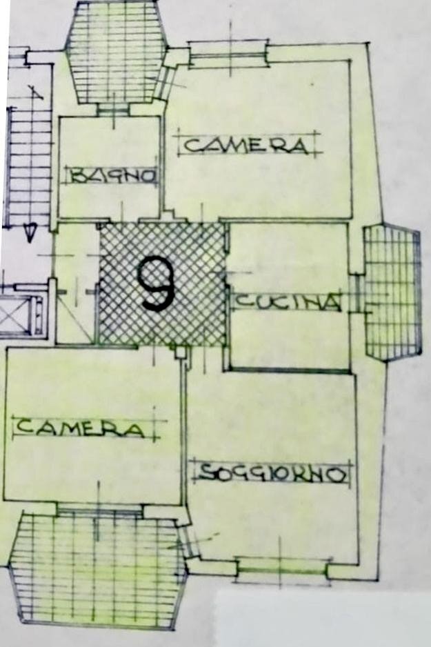 Four-room apartment via Trieste, 129, Bosconero - floor plans 1