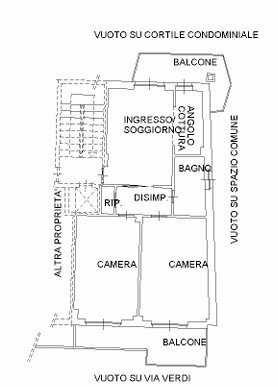 Three-room apartment via Giuseppe Verdi, 14, Fossano - floor plans 1