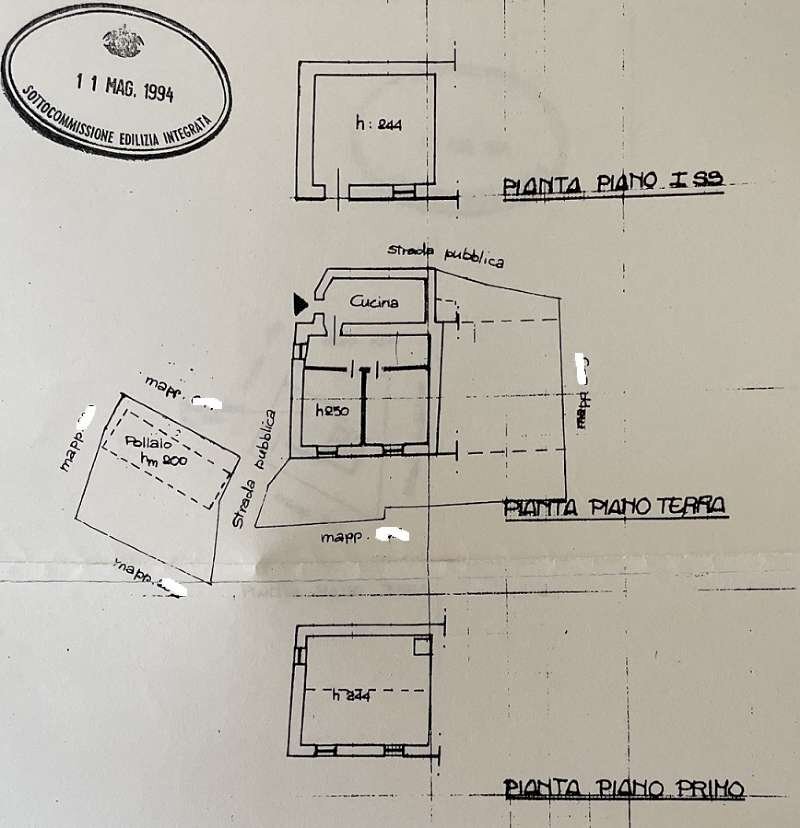 Planimetria  - Casa indipendente VIA CANNETO APPARIZIONE, Genova (zona Apparizione) - planimetria 1