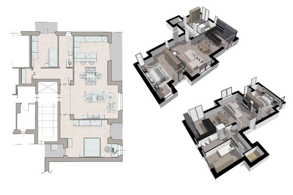 Planimetria - Quadrilocale Baluardo Montebello, San Damiano d'Asti - foto 1