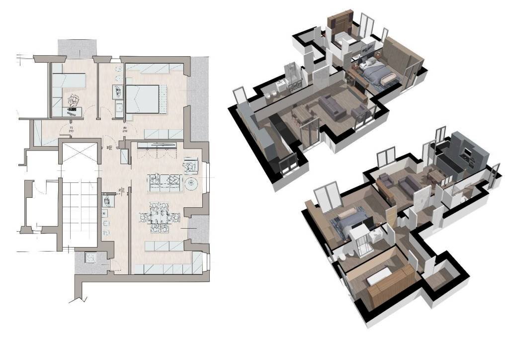 Planimetria - Quadrilocale Baluardo Montebello, San Damiano d'Asti - foto 2