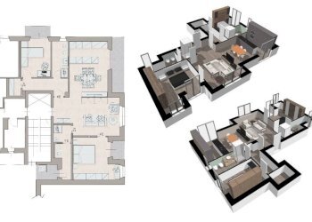 Planimetria - Four-room apartment Baluardo Montebello, San Damiano d'Asti - photo 9